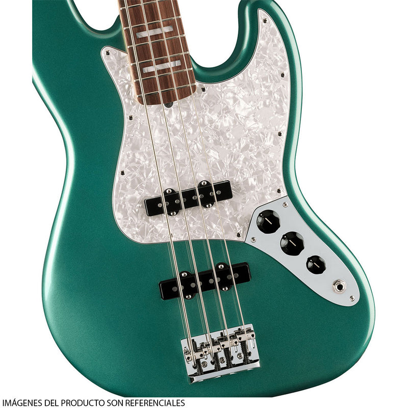 Bajo Eléctrico Fender Artist Signature Adam Clayton Jazz Bass® con diapasón de Palo Rosa - Sherwood Green Metallic