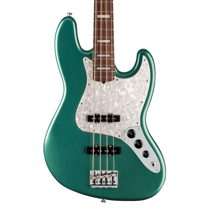 Bajo Eléctrico Fender Artist Series Adam Clayton Jazz Bass con mástil de Palo Rosa - Sherwood Green Metallic