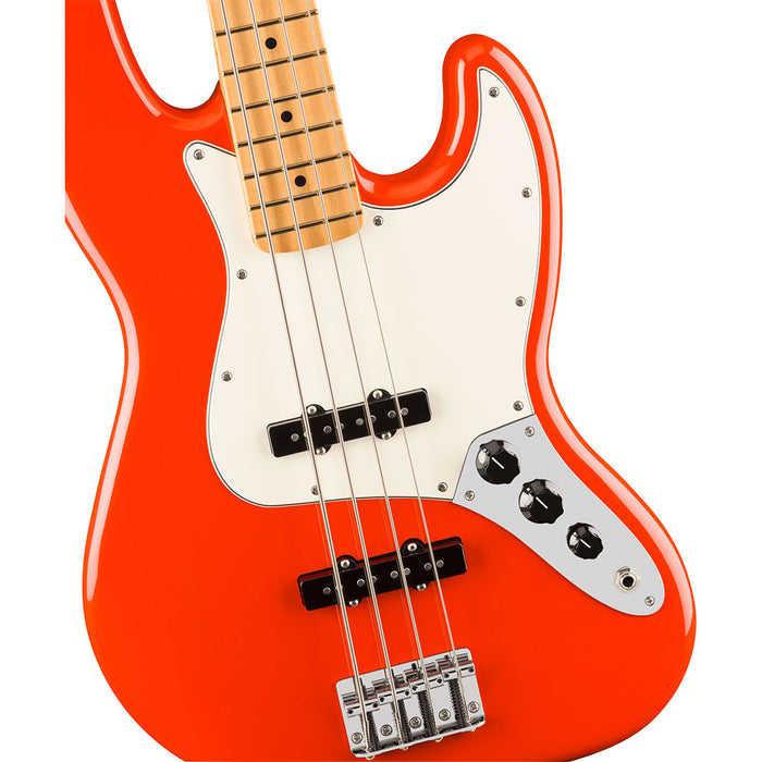 Bajo Electrico Fender Player II Jazz Bass con mástil de Maple - Coral Red