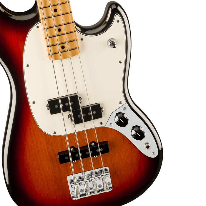 Bajo Eléctrico Fender Player II Mustang PJ Bass con mástil de Maple - 3 Tone Sunburst