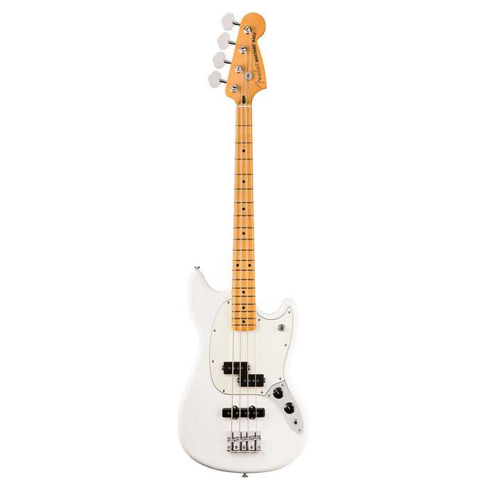 Bajo Eléctrico Fender Player II Mustang PJ Bass con mástil de Maple - Polar White