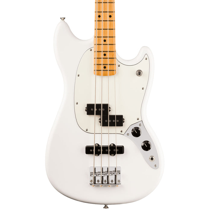 Bajo Eléctrico Fender Player II Mustang PJ Bass con mástil de Maple - Polar White