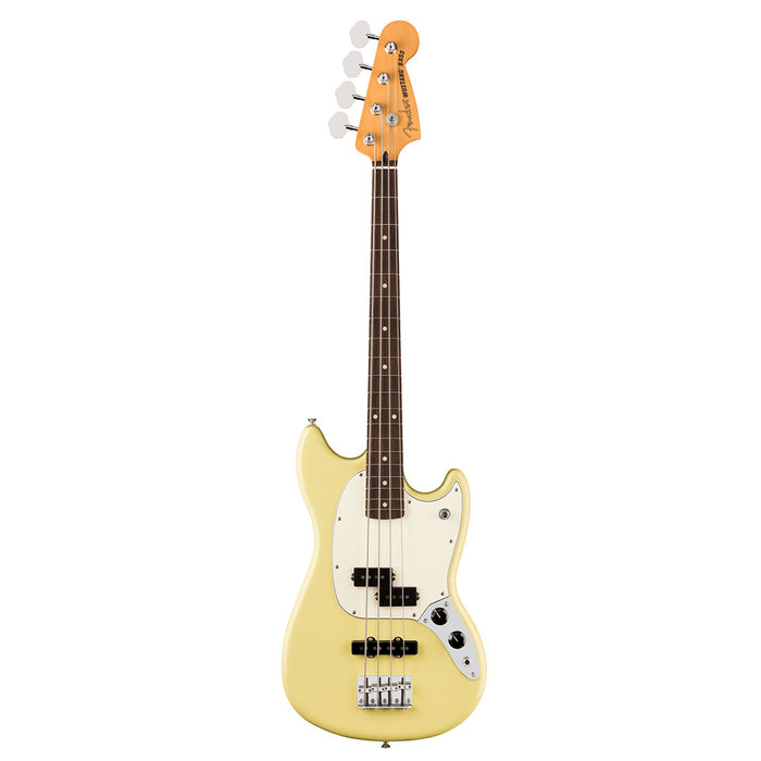 Bajo Eléctrico Fender Player II Mustang PJ Bass con mástil de Palo Rosa - Hialeah Yellow