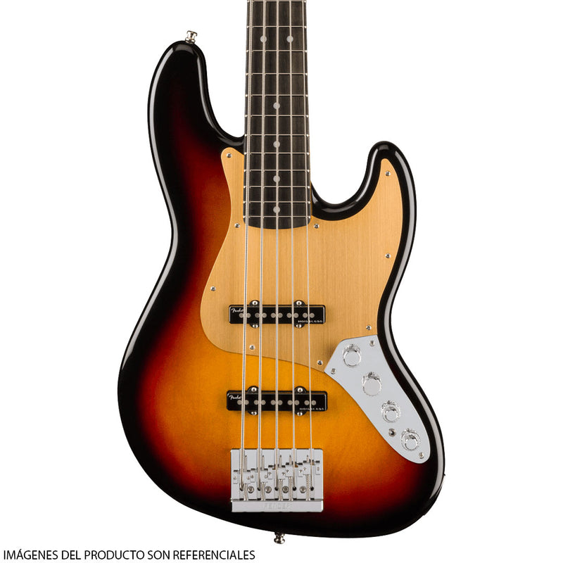 Bajo Eléctrico de 5 cuerdas Fender American Ultra II Jazz Bass® con diapasón de ébano - Ultraburst