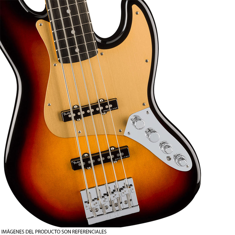 Bajo Eléctrico de 5 cuerdas Fender American Ultra II Jazz Bass® con diapasón de ébano - Ultraburst
