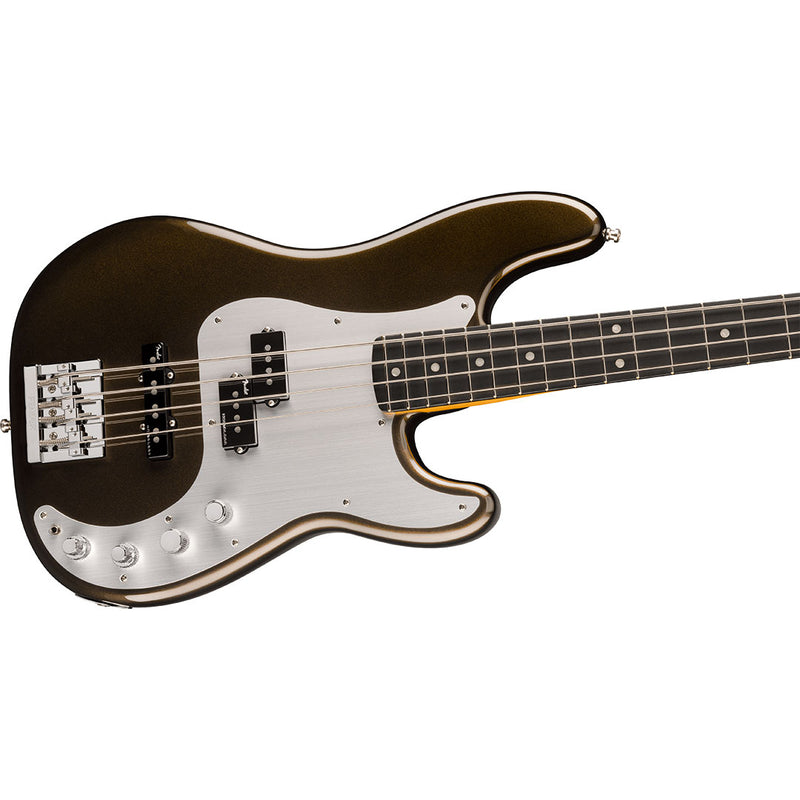 Bajo Eléctrico Fender American Ultra II Precision Bass con diapasón de Ébano - Texas Tea