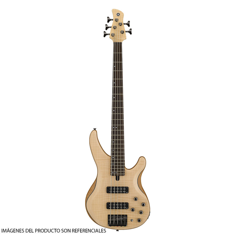 Bajo Eléctrica Yamaha TRBX605FM de 5 cuerdas con diapasón de Palorosa - Natural Satin