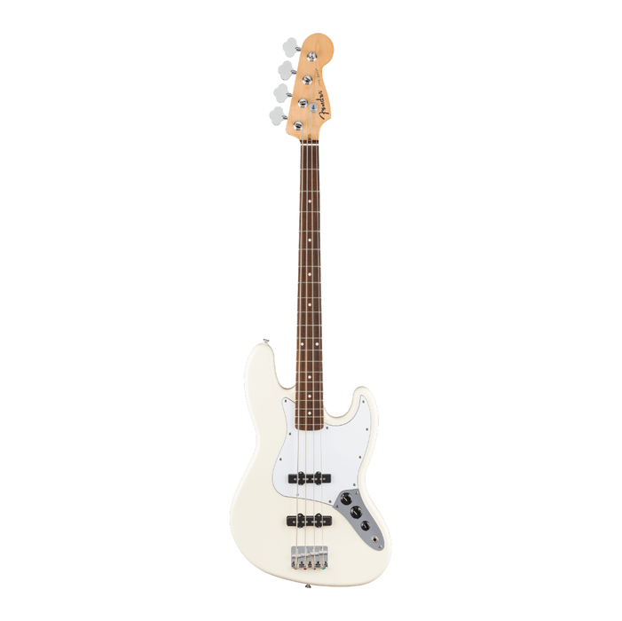 Bajo Eléctrico Fender Standard Jazz Bass, diapasón de laurel - Olympic White