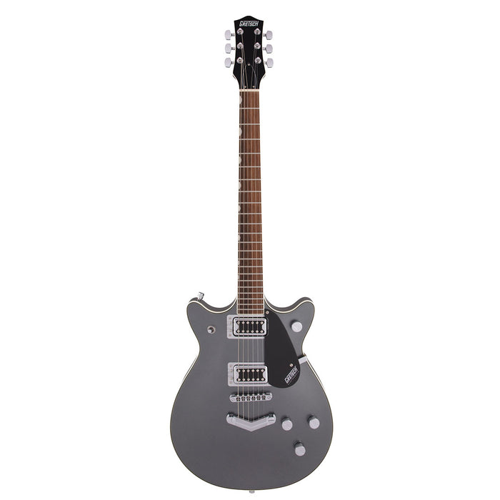 Guitarra Eléctrica Gretsch G5222 Electromatic Double Jet BT con V-Stoptail con mástil de laurel - London Grey