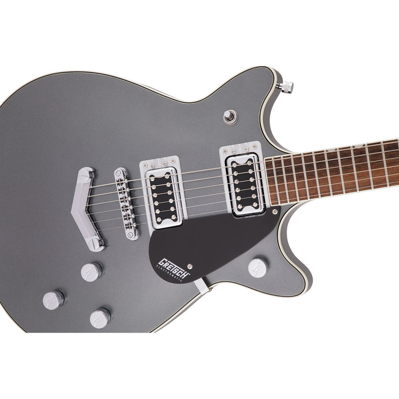 Guitarra Eléctrica Gretsch G5222 Electromatic® Double Jet BT con puente V-Stoptail y diapasón de Laurel - London Grey