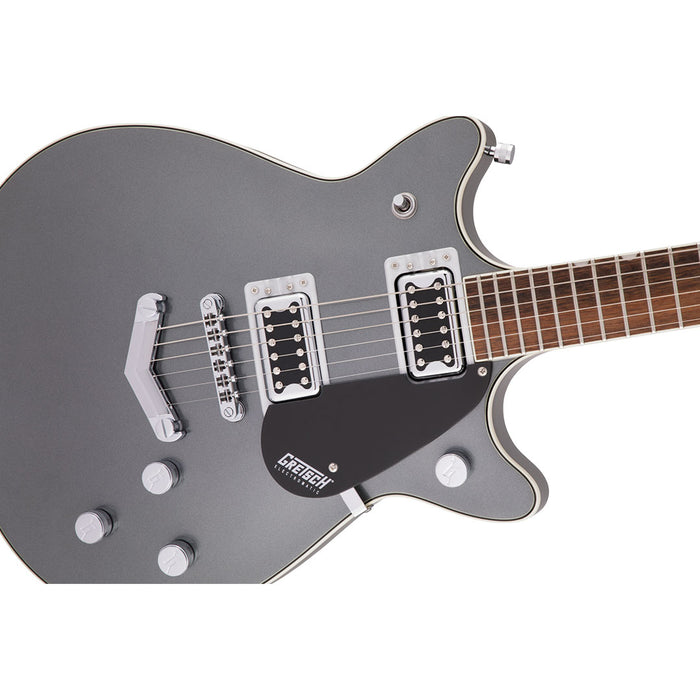Guitarra Eléctrica Gretsch G5222 Electromatic Double Jet BT con V-Stoptail con mástil de laurel - London Grey
