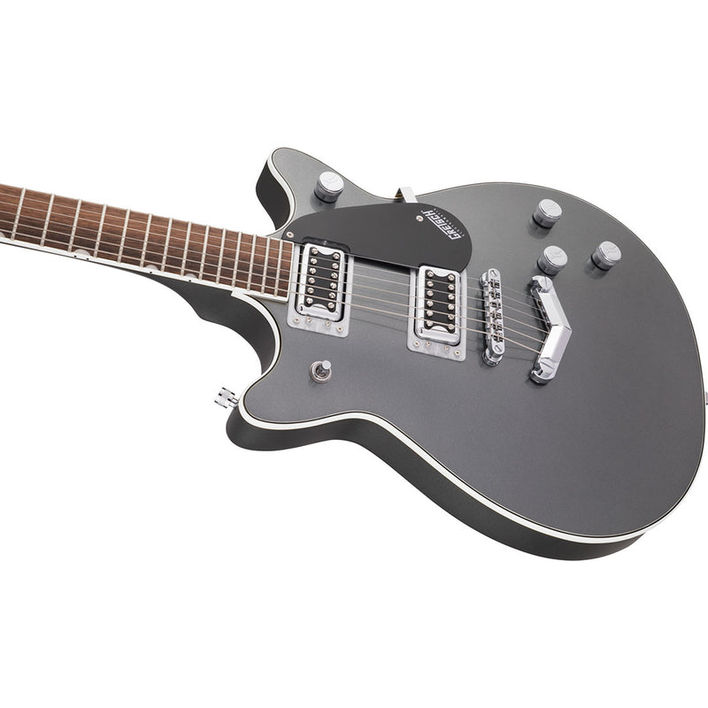 Guitarra Eléctrica Gretsch G5222 Electromatic® Double Jet BT con puente V-Stoptail y diapasón de Laurel - London Grey