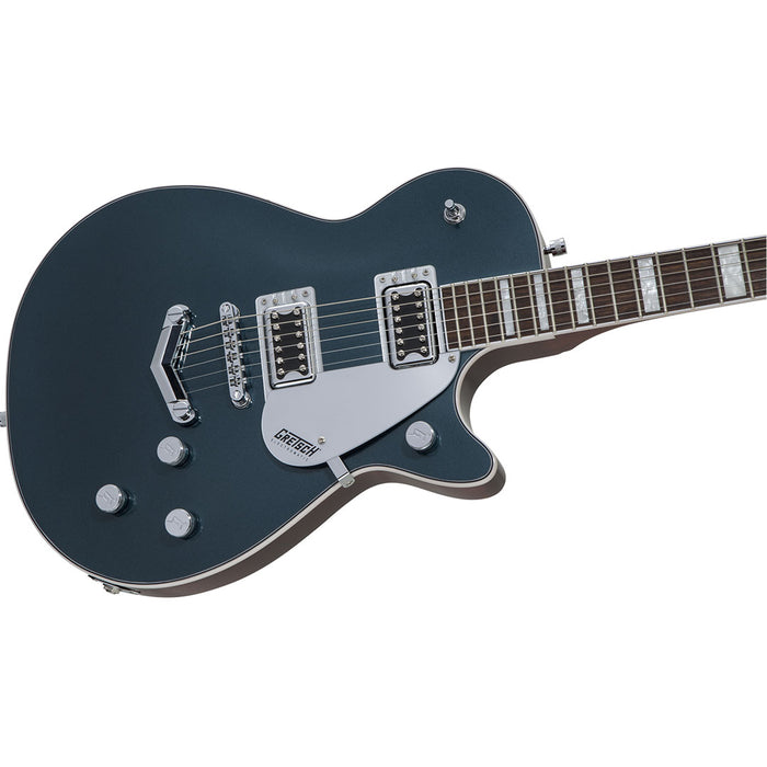 Guitarra Eléctrica Gretsch G5220 Electromatic Jet BT Single-Cut con V-Stoptail con mástil de nogal negro - Jade Grey Metallic