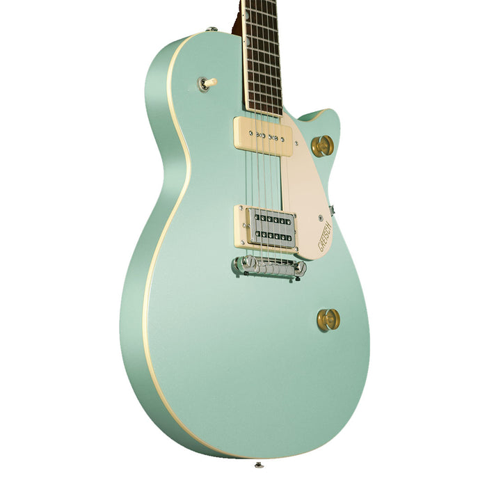 Guitarra Eléctrica Gretsch G2215-P90 Streamliner Junior Jet Club con mástil de laurel - Mint Metallic