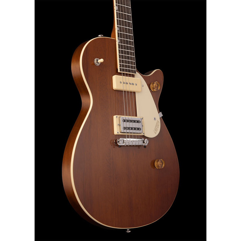 Guitarra Eléctrica Gretsch G2215-P90 Streamliner Junior Jet Club con mástil de laurel - Single Barrel Stain