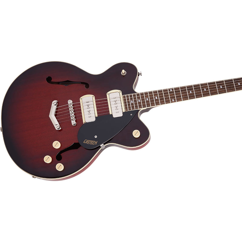 Guitarra Eléctrica Gretsch G2622-P90 Streamliner Center Block Double-Cut P90 con V-Stoptail con mástil de laurel - Claret Burst