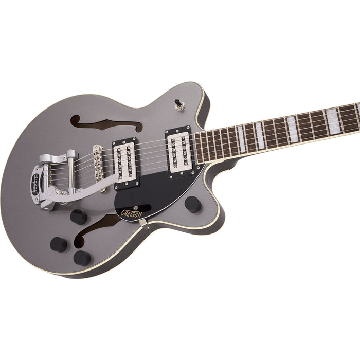 Guitarra Eléctrica Gretsch G2655T Streamliner Center Block Jr. Double-Cut con Bigsby con mástil de laurel - Phantom Metallic