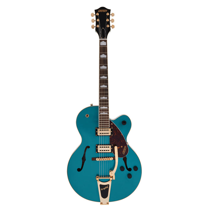 Guitarra Eléctrica Gretsch G2410TG Streamliner Hollow Body Single-Cut con Bigsby y herraje dorado con mástil de laurel - Ocean Turquoise