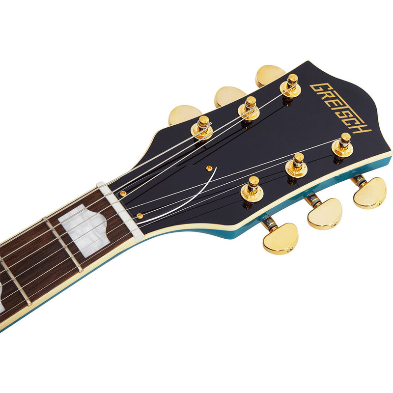 Guitarra Eléctrica Gretsch G2410TG Streamliner Hollow Body Single-Cut con Bigsby y herraje dorado con mástil de laurel - Ocean Turquoise