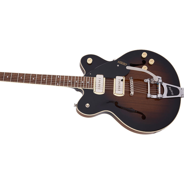 Guitarra Eléctrica Gretsch G2622T-P90 Streamliner Center Block Double-Cut P90 con Bigsby con mástil de laurel - Brownstone