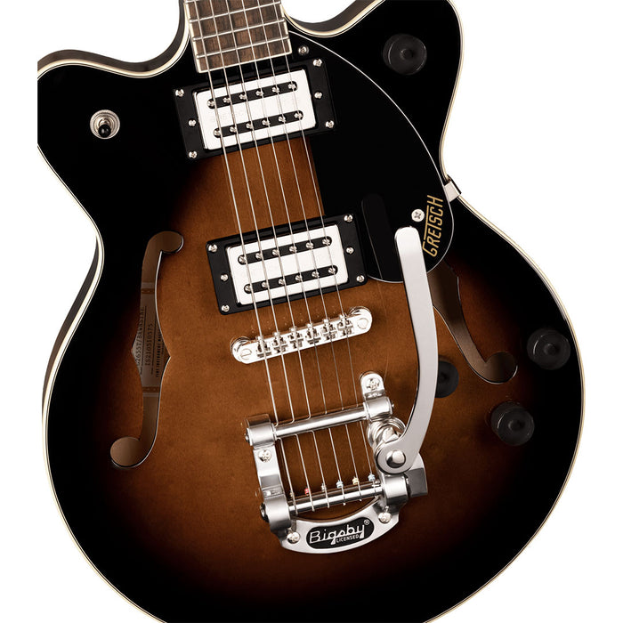 Guitarra Eléctrica Gretsch G2655T Streamliner Center Block Jr Double-Cut con Bigsby con mástil de laurel - Brownstone Maple