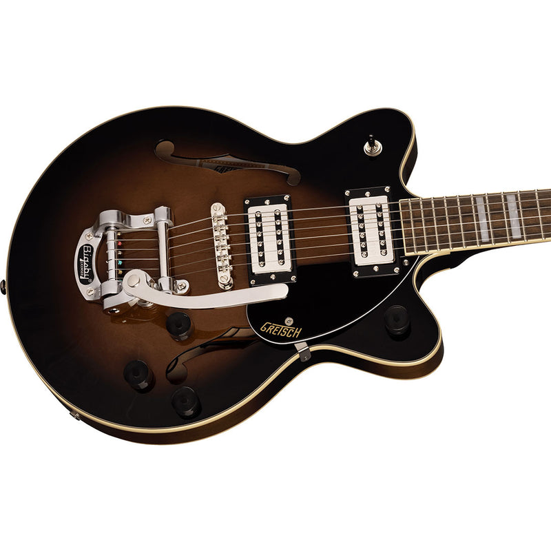 Guitarra Eléctrica Gretsch G2655T Streamliner Center Block Jr Double-Cut con Bigsby con mástil de laurel - Brownstone Maple