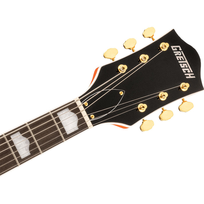 Guitarra Eléctrica Gretsch G5422TG Electromatic Classic Hollow Body Double-Cut con Bigsby y hardware dorado con mástil de laurel - Orange Stain