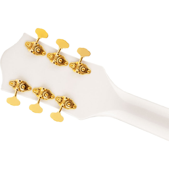 Guitarra Eléctrica Gretsch G5422TG Electromatic Classic Hollow Body Double-Cut con Bigsby y hardware dorado con mástil de laurel - Snowcrest White