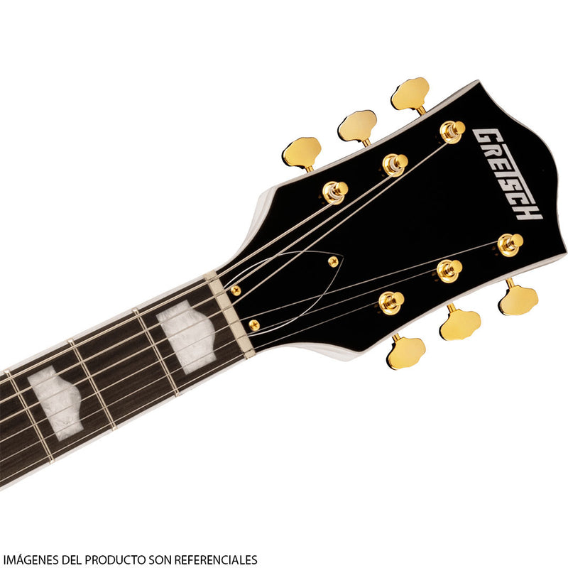 Guitarra Eléctrica Gretsch Electromatic G5422TG Classic Hollow Body Double-Cut con puente Bigsby, hardware dorado y diapasón de laurel - Snowcrest White