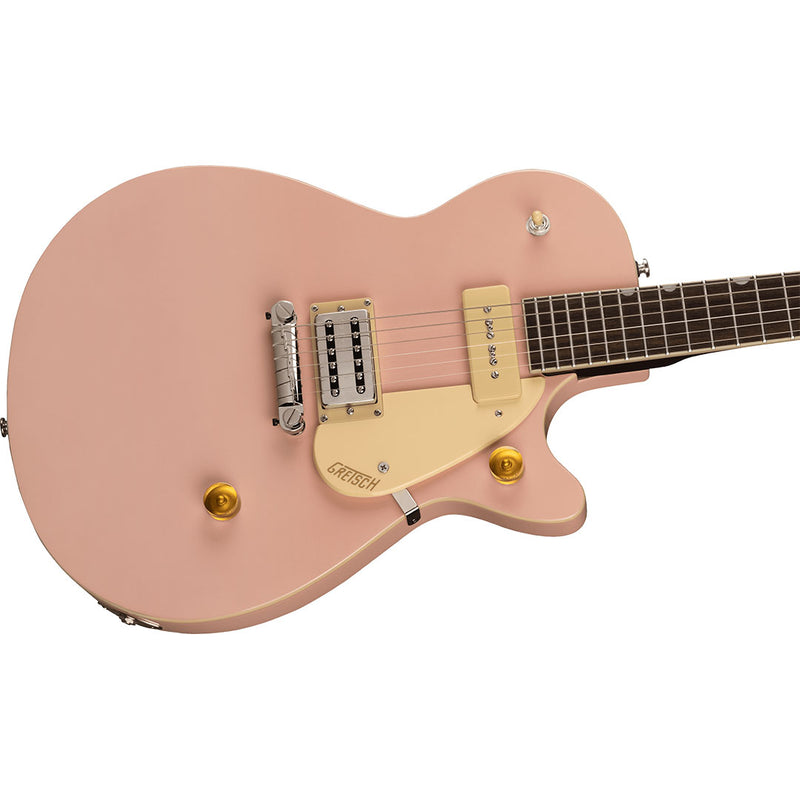 Guitarra Eléctrica Gretsch G2215-P90 Streamliner Junior Jet Club con mástil de laurel - Shell Pink