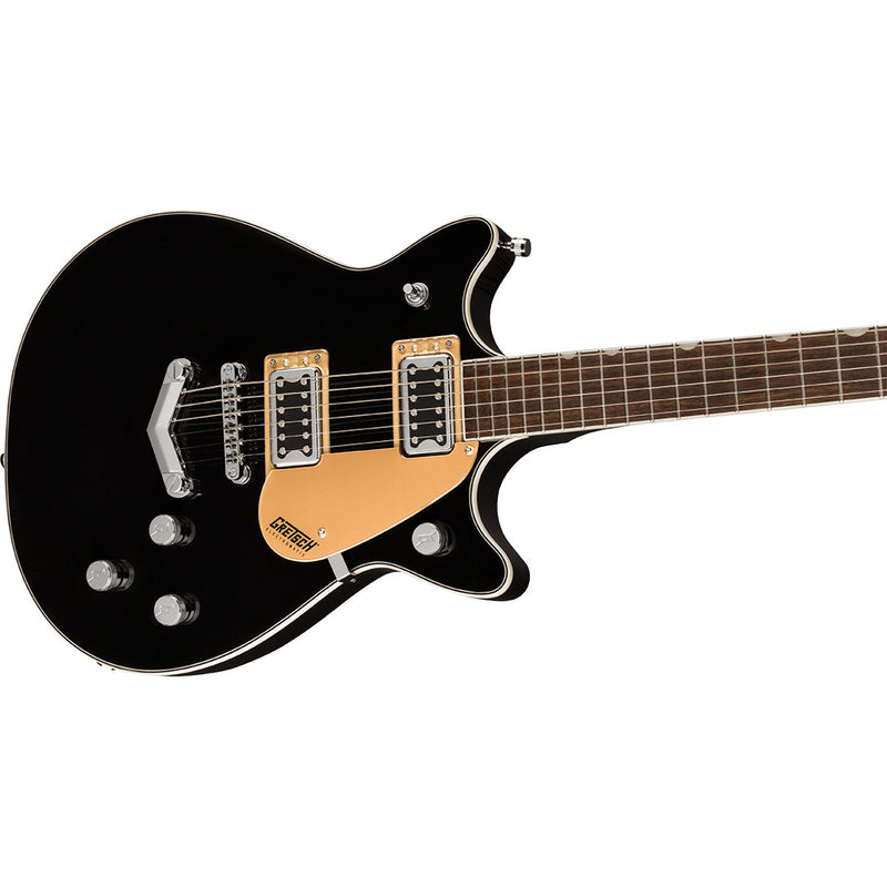 Guitarra Eléctrica Gretsch G5222 Electromatic® Double Jet™ BT con puente V-Stoptail y diapasón de Laurel - Black