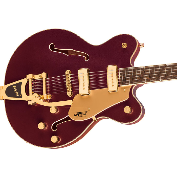 Guitarra Eléctrica Gretsch Electromatic Pristine con Center Block Double Cut Puente Bigsby de Edición Limitada - Dark Cherry Metallic