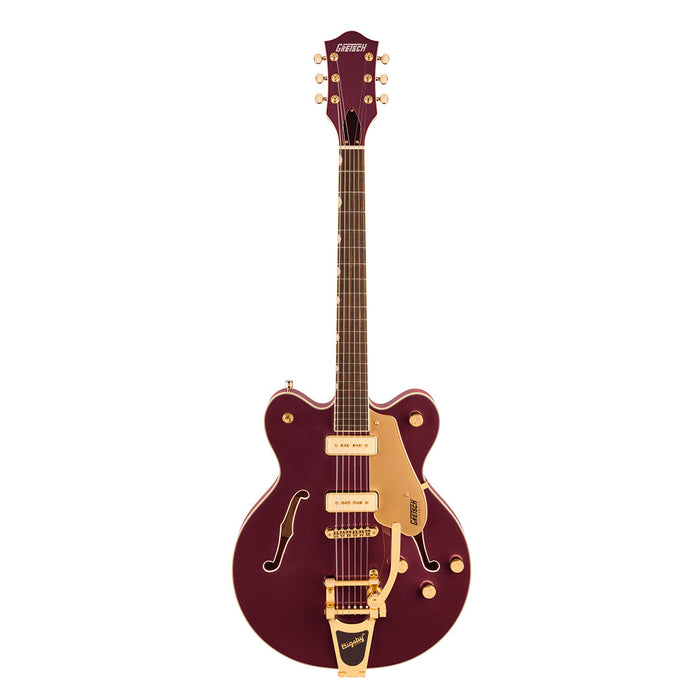 Guitarra Eléctrica Gretsch Electromatic Pristine con Center Block Double Cut Puente Bigsby de Edición Limitada - Dark Cherry Metallic