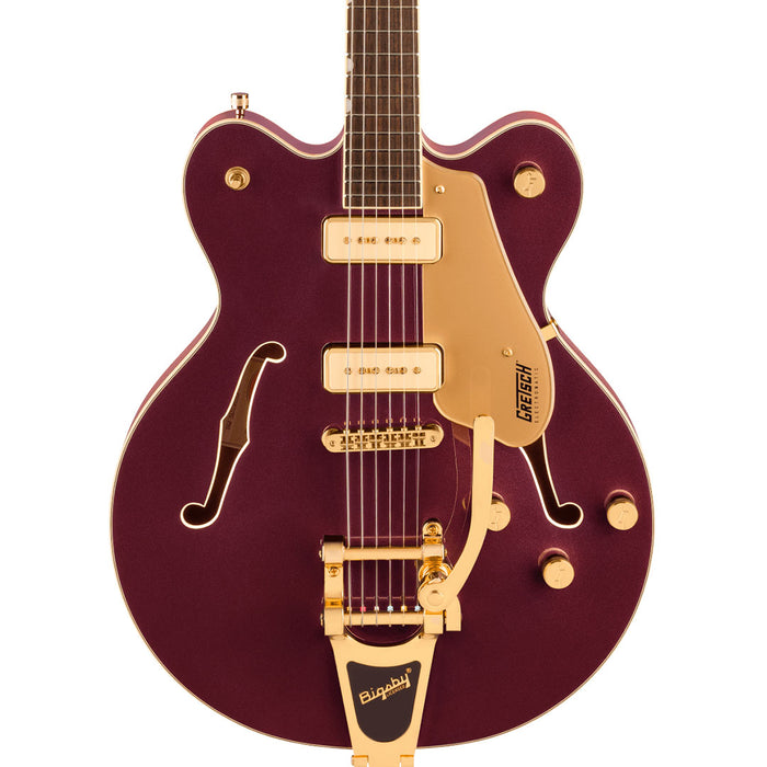 Guitarra Eléctrica Gretsch Electromatic Pristine con Center Block Double Cut Puente Bigsby de Edición Limitada - Dark Cherry Metallic