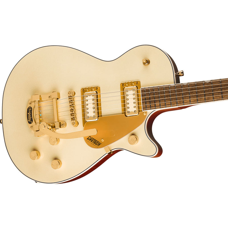 Guitarra Eléctrica Gretsch Electromatic® Pristine LTD Jet™ con Single Cut, Puente Bigsby y mástil de Laurel - White Gold