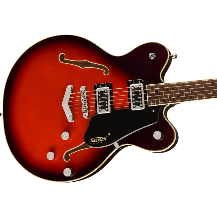 Guitarra Eléctrica Gretsch Electromatic G5622 con Center Block Double Cut Puente V Stoptail con mástil de Laurel - Claret Burst