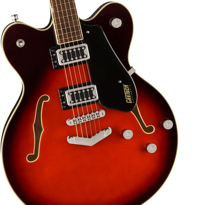 Guitarra Eléctrica Gretsch Electromatic G5622 con Center Block Double Cut Puente V Stoptail con mástil de Laurel - Claret Burst