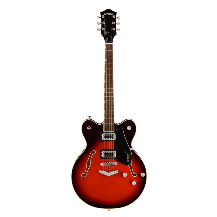 Guitarra Eléctrica Gretsch Electromatic G5622 con Center Block Double Cut Puente V Stoptail con mástil de Laurel - Claret Burst