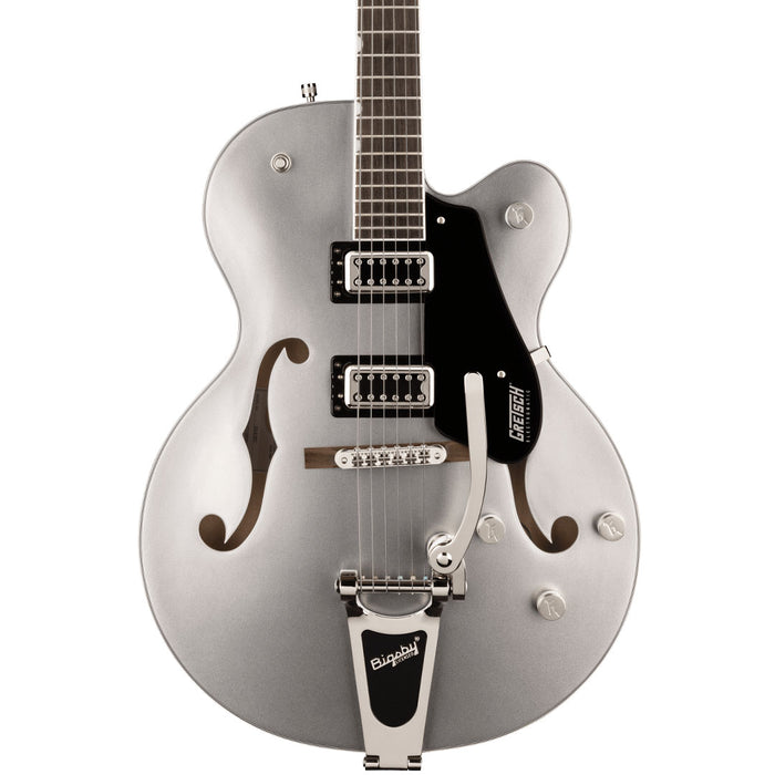 Guitarra Eléctrica Gretsch Electromatic G5420T CLASSIC HOLLOW BODY SINGLE-CUT PUENTE BIGSBY con mástil de Laurel - Airline Silver