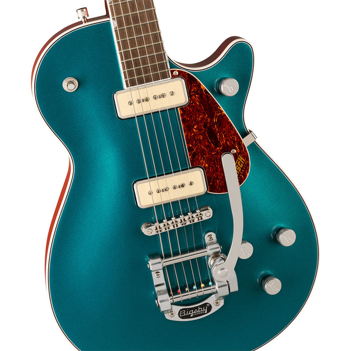 Guitarra Eléctrica Gretsch Electromatic G5210T-P90 JET™ TWO 90 SINGLE-CUT PUENTE BIGSBY con mástil de Laurel - Petrol