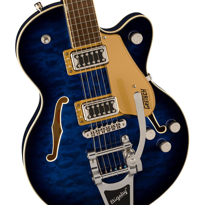 Guitarra Eléctrica Gretsch Electromatic G5655T-QM CENTER BLOCK JR. SINGLE-CUT QUILTED MAPLE PUENTE BIGSBY con mástil de Maple - Hudson Sky