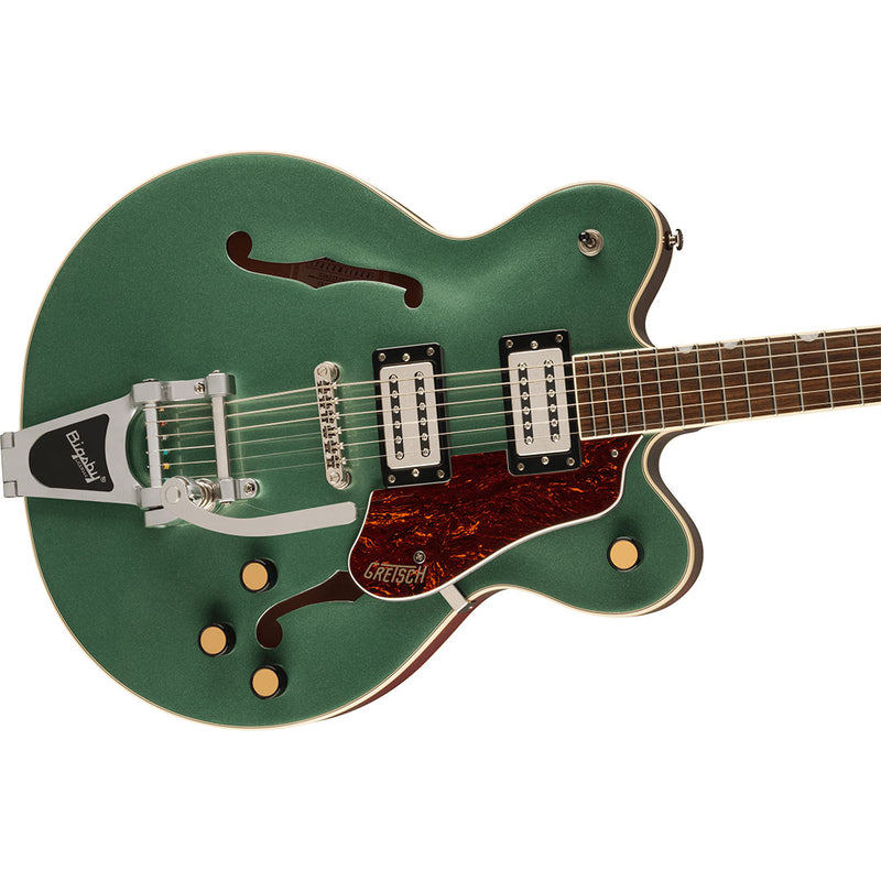 Guitarra Eléctrica Gretsch Streamliner™ G2622T Center Block Double-Cut con Puente Bigsby® y diapasón de Laurel - Steel Olive