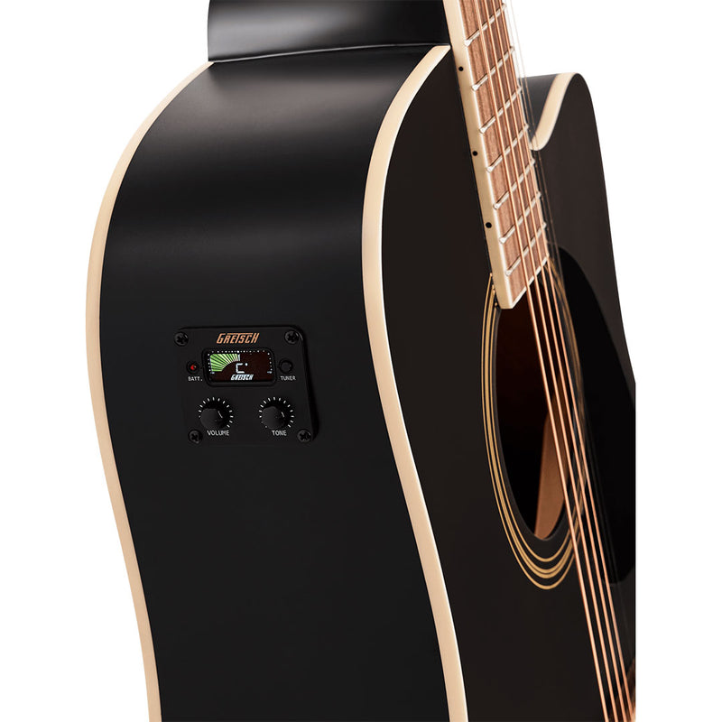 Guitarra Electroacústica Gretsch Prelude™ D100CE Dreadnought con Cutaway - Black