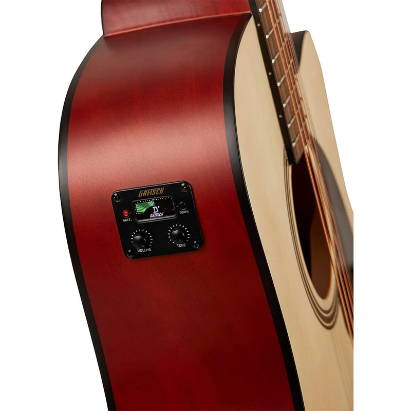 Guitarra Electroacústica Gretsch Prelude™ D100CE Dreadnought con Cutaway - Natural