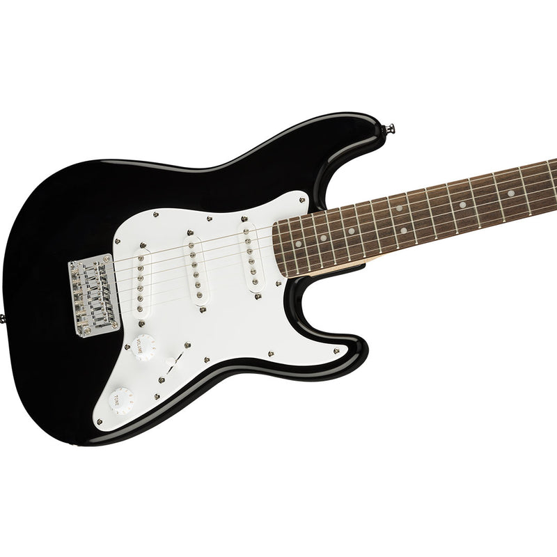 Guitarra Eléctrica Squier Mini Stratocaster® con diapasón de Laurel - Black with White Pickguard