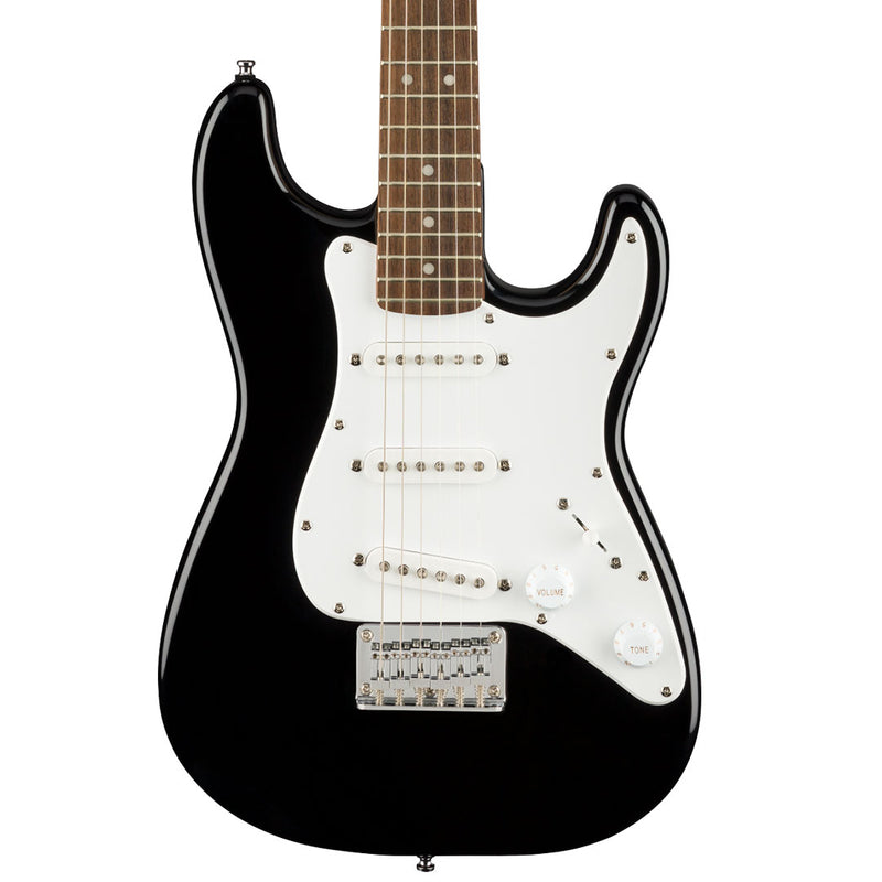 Guitarra Eléctrica Squier Mini Stratocaster® con diapasón de Laurel - Black with White Pickguard