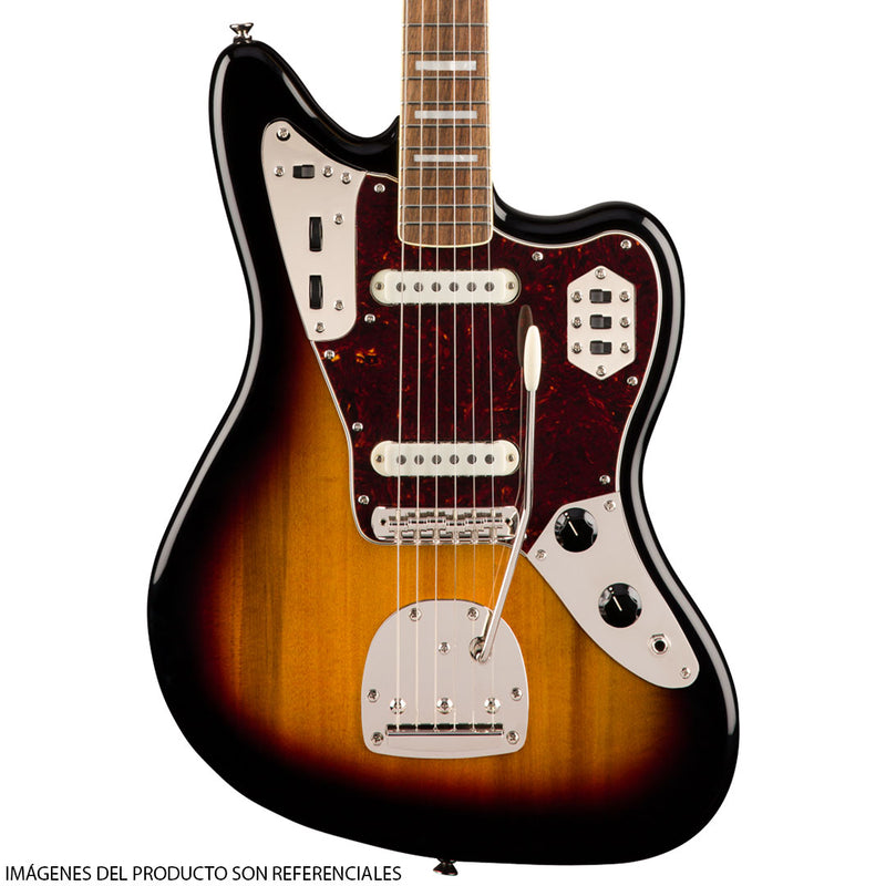 Guitarra Eléctrica Squier Classic Vibe '70s Jaguar® con diapasón de Laurel - 3 Tone Sunburst
