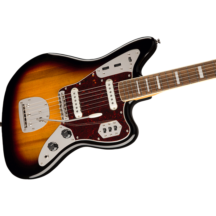 Guitarra Eléctrica Squier Classic Vibe '70s Jaguar con mástil de Laurel - 3 Tone Sunburst