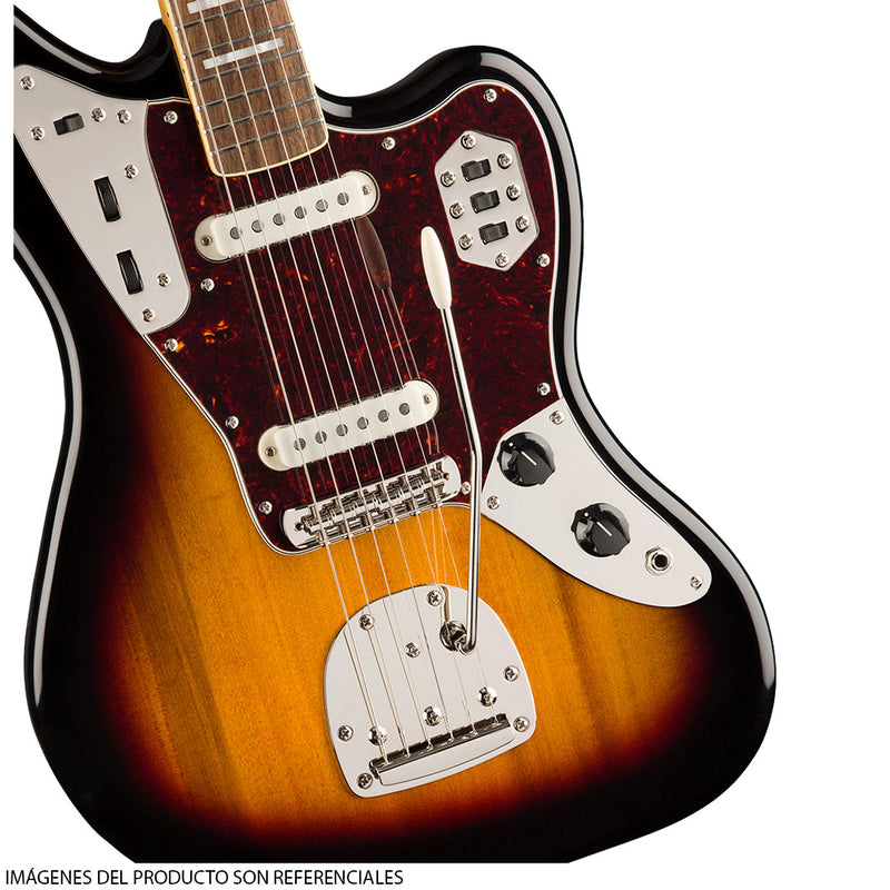 Guitarra Eléctrica Squier Classic Vibe '70s Jaguar® con diapasón de Laurel - 3 Tone Sunburst