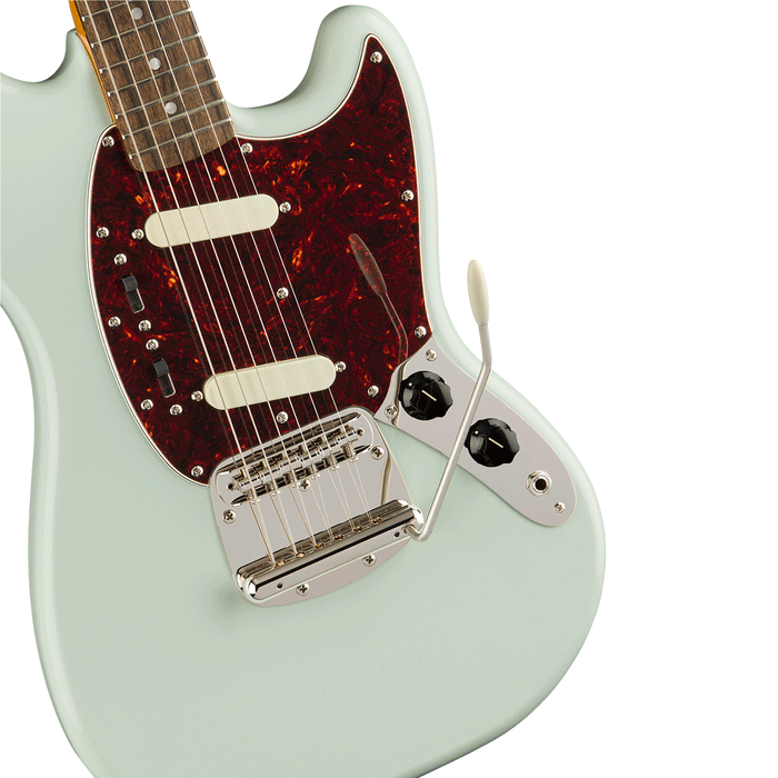 Guitarra Eléctrica Squier Classic Vibe 60S Mustang con mástil de Laurel -Sonic Blue